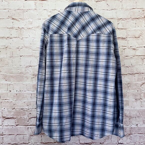 American rag cie plaid pearl snap shirt - Picture 6 of 7